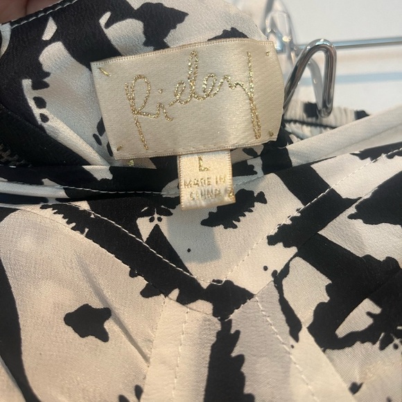 Rieley Black and White Maxi Dress Size Large - Picture 5 of 7